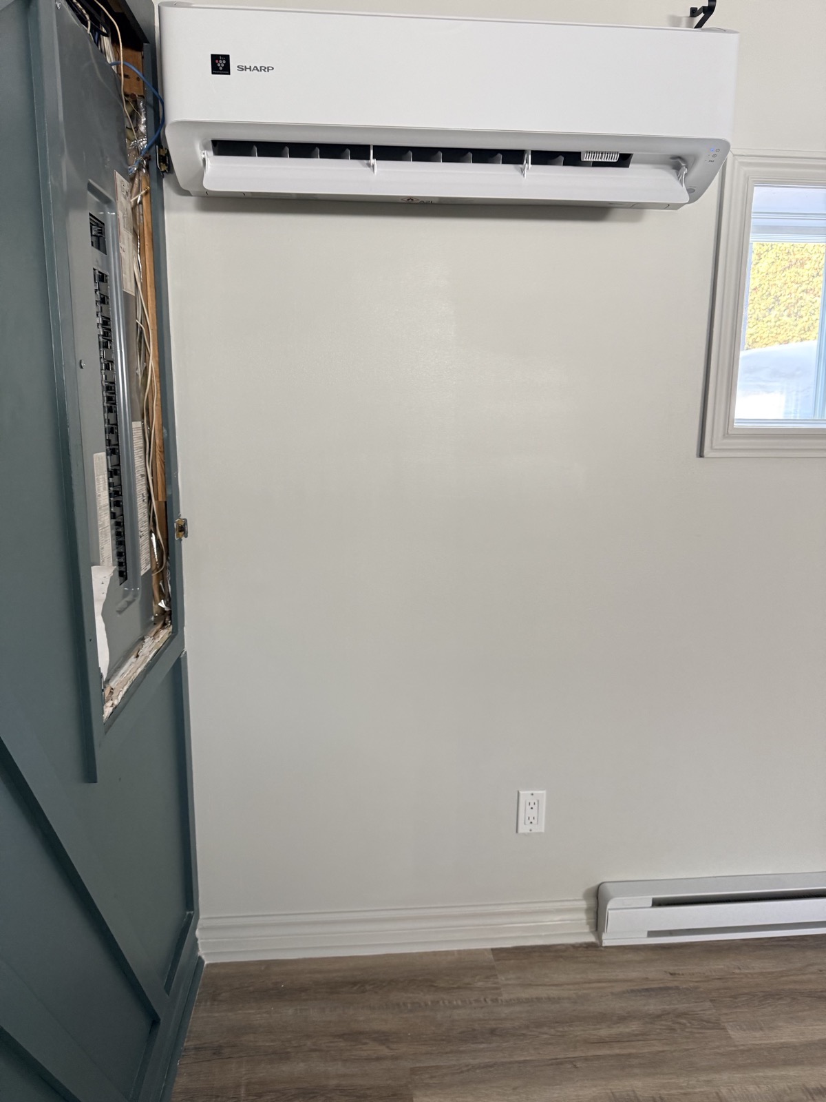 Mur lisse et fini après réparation